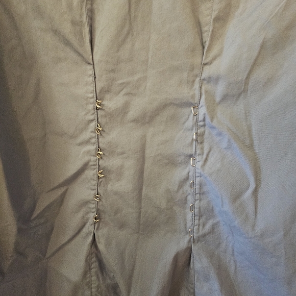 MONA THALHEIMER Blue Button down 3/4 sleeve Size L - Picture 3 of 5